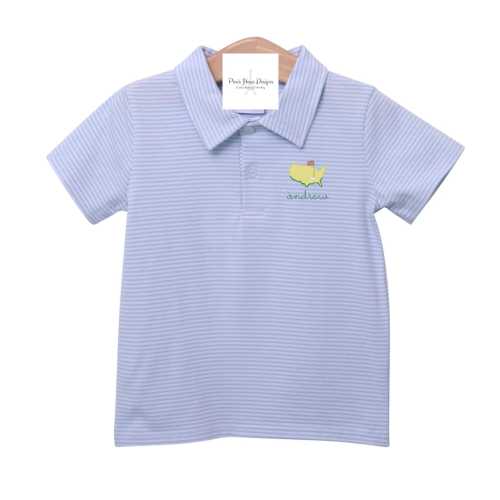 Boys Golf Monogram Polo