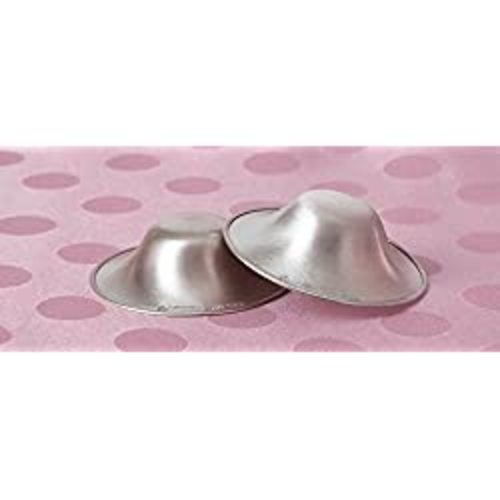 SILVERETTE The Original Silver Nursing Cups, Silverettes Metal Nipple Covers for Breastfeeding, Nursing Shield, 925 Silver Nipple Cover Guards, Soothe and Protect Sore Nipples -Made in Italy - Regular