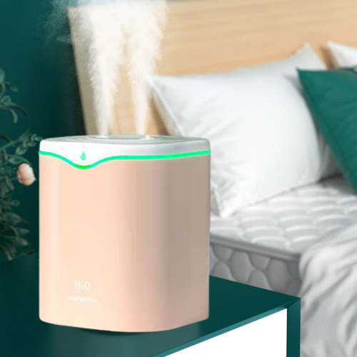 Humidifiers for Bedroom, 2l Tank for Large Room, Easy to Fill & Clean, 23db Quiet Cool Warm Mist Air Humidifier for Home Baby Nursery & Plants, Oil Diffuser for Large Room, Plants, Nursery, Office