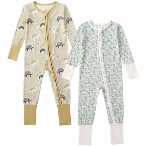 0-3m Bamboo 2pack Zipper Sleepers