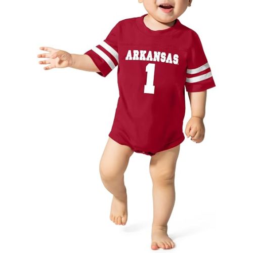 Little King College Football #1 Infant Jersey Game Romper