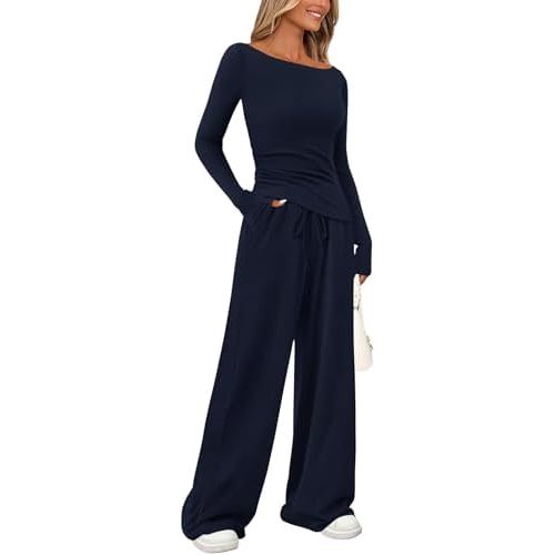 PRETTYGARDEN Women's 2 Piece Lounge Sets Airport Outfits