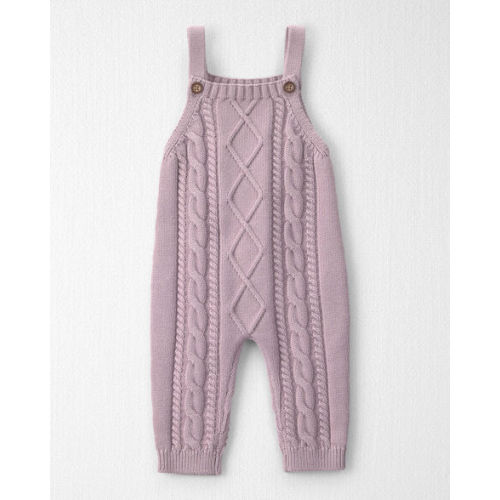 Baby Girl Organic Cotton Cable Knit Overalls - Little Planet | Carter's
