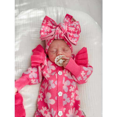 Matching HEADBAND to the Pink Romper