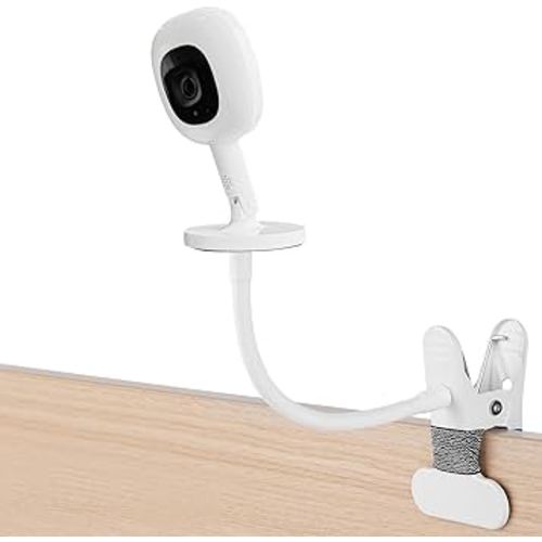 iTODOS Baby Monitor Mount Compatible with Nanit Pro Smart Baby Monitor & Flex Stand Baby Monitor, 8inches Flexible Arm Monitor Mount,Attach Your Baby Cam Wherever You Like-1pack