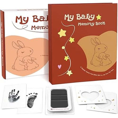 Baby Memory Book – Baby Book Keepsake Pregnancy Journal, Gender Neutral Photo Album and Milestone Scrapbook for Boy or Girl to Record Memories from Pregnancy to Age 5,newborn books