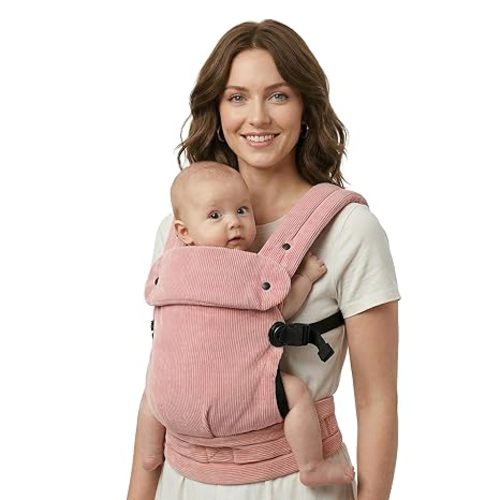 Baby Carrier Newborn to Toddler- Ergonomic,Cozy and Lightweight Infant Carrier for 7-40lbs,3 Carry Positions Newborn Carrier