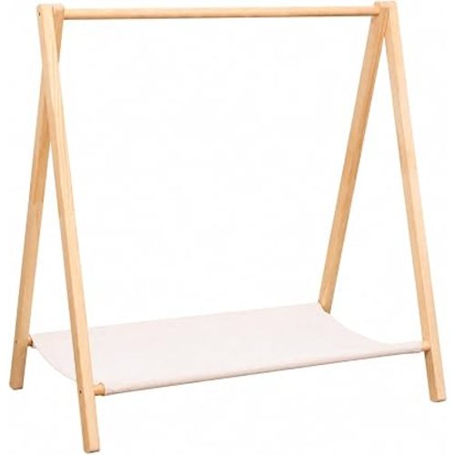 Wooden Children Wardrobe Rack Versatile, Kids Rack, Space-Saving, Clothing Organizer with Hanging Rod, for Playroom, young children