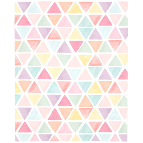 Isabelle & Max™ NoJo Watercolor Rainbow Karnes Mosaic Super Soft Fitted Crib Sheet | Wayfair