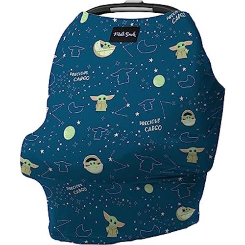 Milk Snob Original Star Wars 5-in-1 Cover, The Child, Added Privacy for Breastfeeding, Baby Car Seat, Carrier, Stroller, High Chair, Shopping Cart, Lounger Canopy - Newborn Essentials, Nursing Top