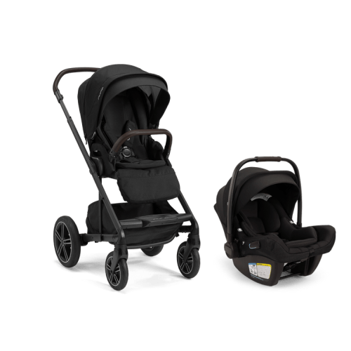 Nuna MIXX Next + PIPA Aire RX Infant Car Seat Travel System - Caviar/Chocolate
