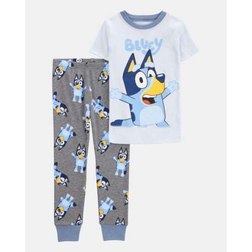 Toddler Boy Bluey Snug Fit Cotton 2-Piece Pajamas - Blue | Carter's