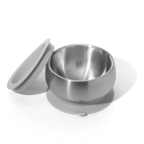 Avanchy | Stainless Steel Baby Bowls - Grey
