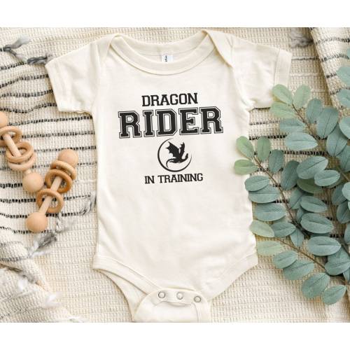 Fourth Wing Baby Bodysuit Dragon Raider in Training, Bookish Baby Shower gift idea Booklover, Iron Flame pregnancy, Riders Quadrant shirt