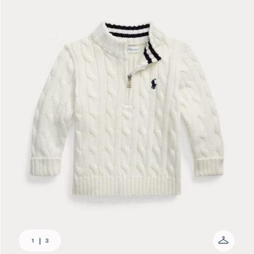 Cable-Knit Cotton Quarter-Zip Sweater | Ralph Lauren