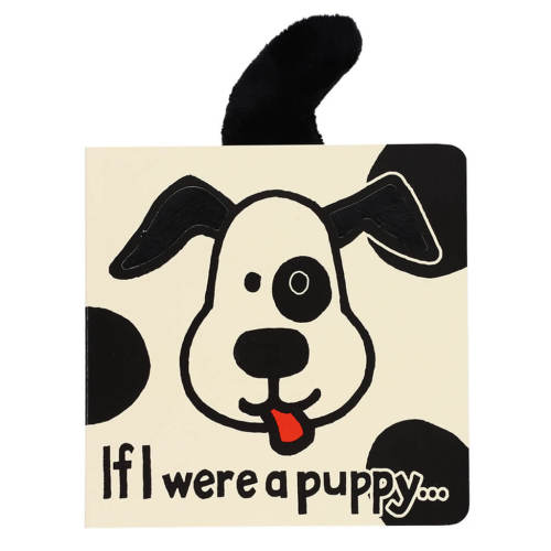 Book If I were a Puppy Black + Cream