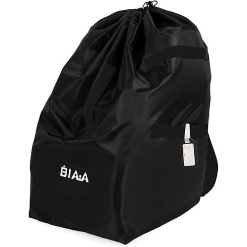 elaia Car Seat Travel Bag for Airplane, Waterproof Wearable with Straps, Large Capacity Padded Car Seat Check Bag, Perfect for Air Travel, Family Vacations, and Parents with Infants