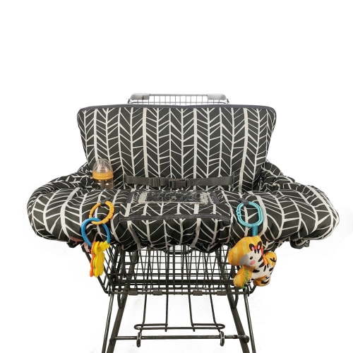 Shopping cart cover for baby, high chair cover swing cover Multi in 1 use cover, thick padding, Black