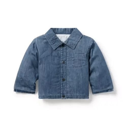 Baby Hudson Wash Baby Chambray Puffer Jacket by Janie and Jack