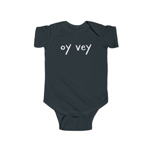 Oy Vey Jewish Yiddish Infant Fine Cotton Bodysuit Onesie  Soft Cotton Premium Cotton Onesie Bodysuit