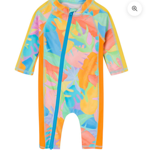 Sunsuit - Long Sleeve Romper Swimsuit | "Vibrant Vacay"