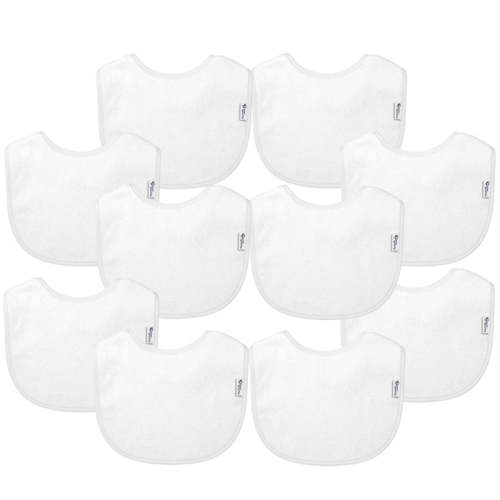 Plain White Bib Set