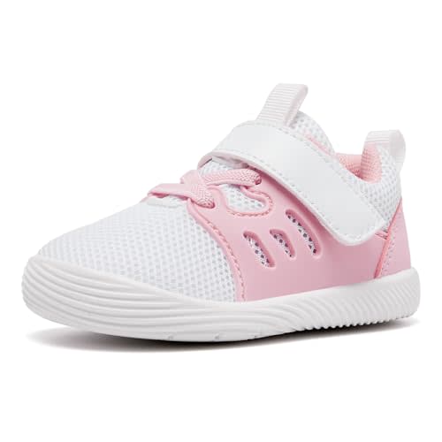 MORENDL Toddler Sneakers Baby Boys & Girls Barefoot Shoes Lightweight Breathable Walking Running Tennis Athletic Sport Shoes