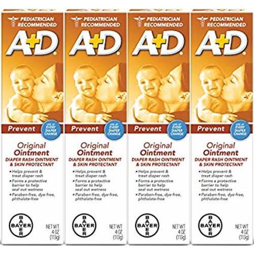 A+D Original Diaper Ointment, 4 Ounce (Pack of 4)