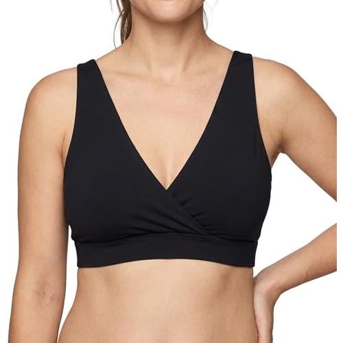 Nyssa FourthWear Postpartum Maternity & Nursing Bralette – Pocketed Bra for Ice & Heat Therapy, Engorgement & Pumping