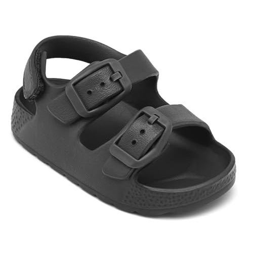 ChayChax Toddler Boys Girls Double Buckle Sandals Children's Adjustable Back Strap Water Sandal
