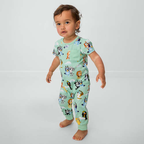 Bluey Sky's The Limit Pocket Pant Romper – Little Sleepies
