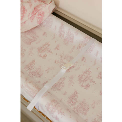 Spring Toile Pink Contour Change Pad | The Gilded Bird – The Gilded Bird US
