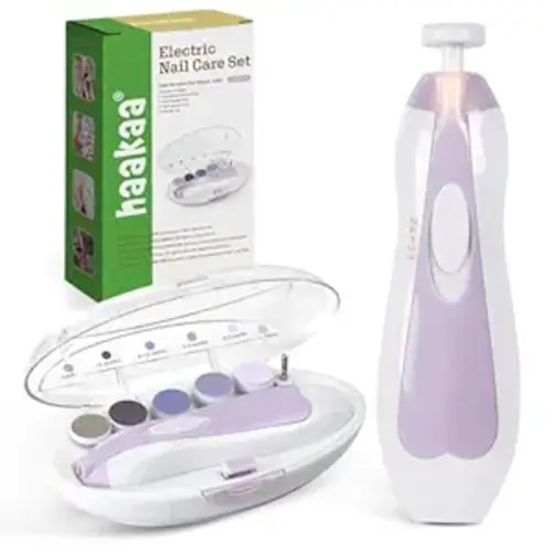 haakaa Baby Nail Trimmer, Gentle Baby Nail File for Newborns & Infants