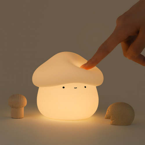 Mushroom Night Light - Silicone Tap Control Bedside Lamp