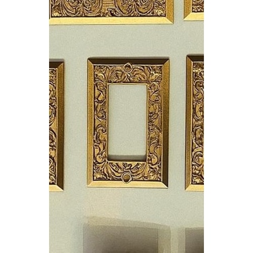 Ornate Vintage Inspired Light Switch Plate Covers (19 Colors) - Primary color: Gold