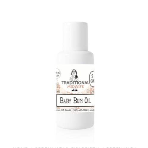 Baby Bum Oil | Newborn Skin Soothing, 2 Fl Oz - Sunstone Formulas