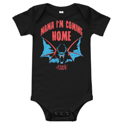 Mama I'm Coming Home Bat Onesie
