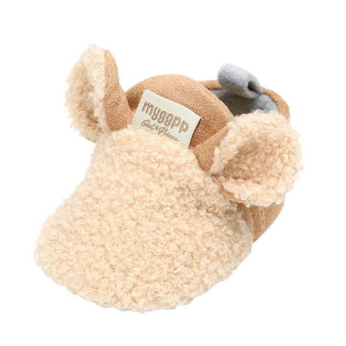 Zwiiyzr Unisex Baby First Walking Shoes 0-18 Months Soft Cotton Slippers Non-Slip Sole Crawling Shoes
