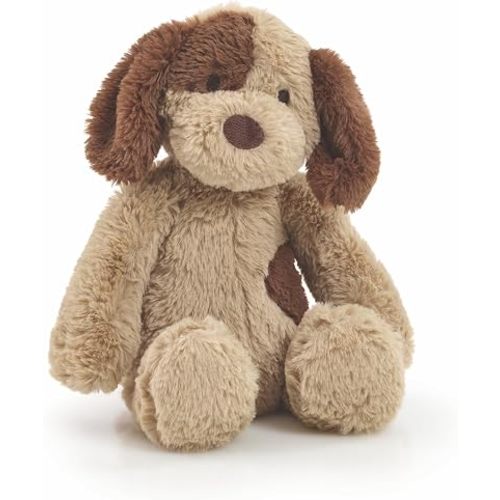 Dottie Dog Stuffed Animal, Soft Puppy Plush Toy with Embroidered Features for Ages 0 and Up, Weighted Body for Sitting, Plushie Made with Recycled Materials, 10-Inches