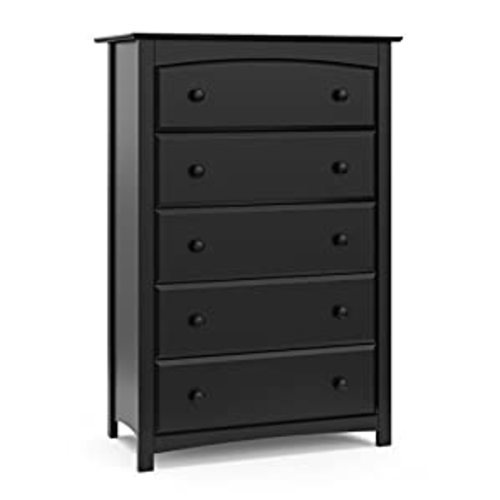 Amazon.com: Storkcraft Kenton 5 Drawer Dresser (Black) – Dresser for Kids Bedroom, Nursery Dresser Organizer, Chest of Drawers for Bedroom with 5 Drawers, Universal Design for Children’s Bedroom : Baby