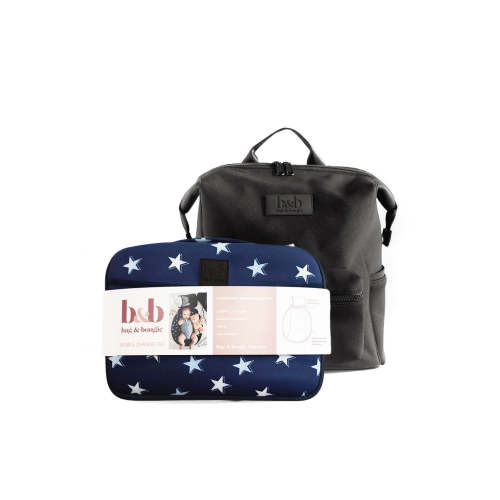 Baby bag and change pad bundle