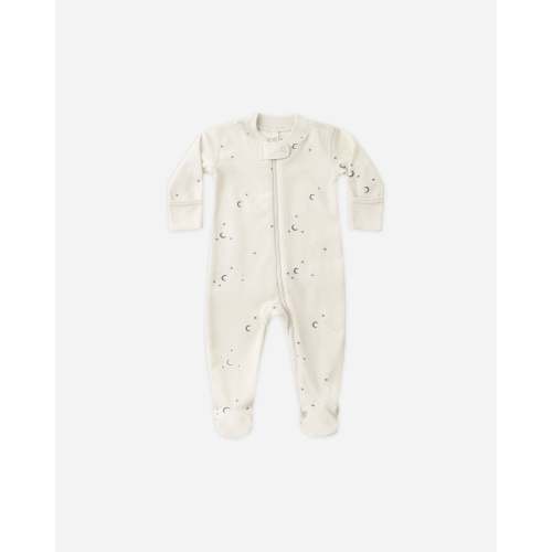 Zip Long Sleeve Sleeper Footie || Moons