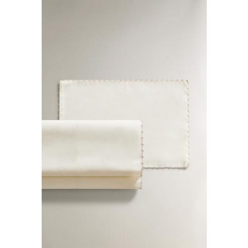 MINI CRIB SHEET SET WITH TRIM DETAIL