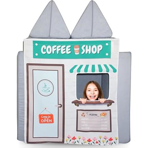 Couch Swag Play Panel for Childrens Foam Sofa Kids Couch (Coffee Shop)