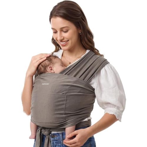 Momcozy Baby Wrap Carrier, Easy-On 2-Piece Design, Newborn to 33 lb