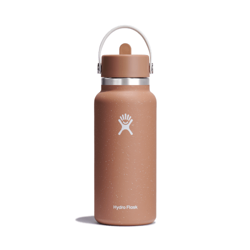 32oz (946mL) Wide Mouth with Flex Straw Cap - Seasalt & Sandy
