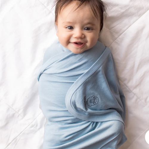 Woolino - Baby Swaddle Blanket | Natural Merino Wool Swaddler