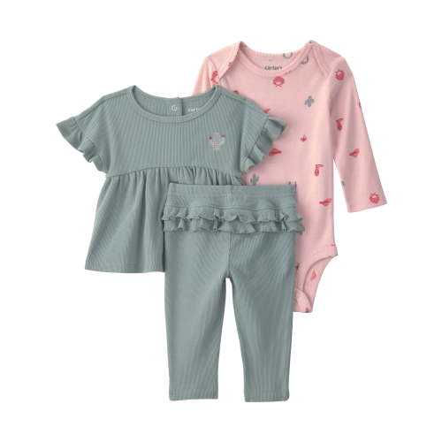 Carter's Child of Mine Baby Girl Outfit Set, 3-Piece, Sizes 0/3-24 Months