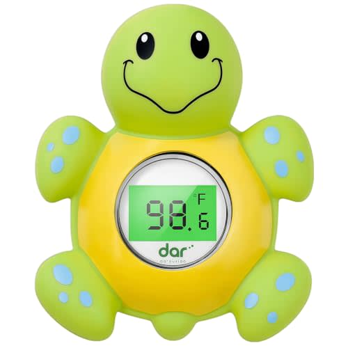 Baby Bath Thermometer for Tub,Floating Digital Water Temperature Thermometer with Instant Accurate Reading,3-Color Safety Light,Auto On/Off for Newborn,Infant & Toddler