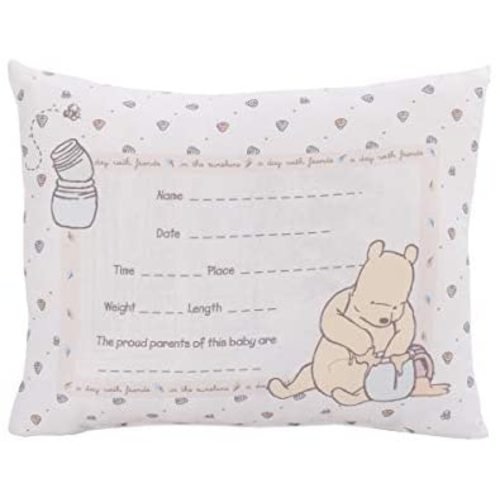Disney Winnie The Pooh Decorative Keepsake Pillow – Personalized Birth Pillow